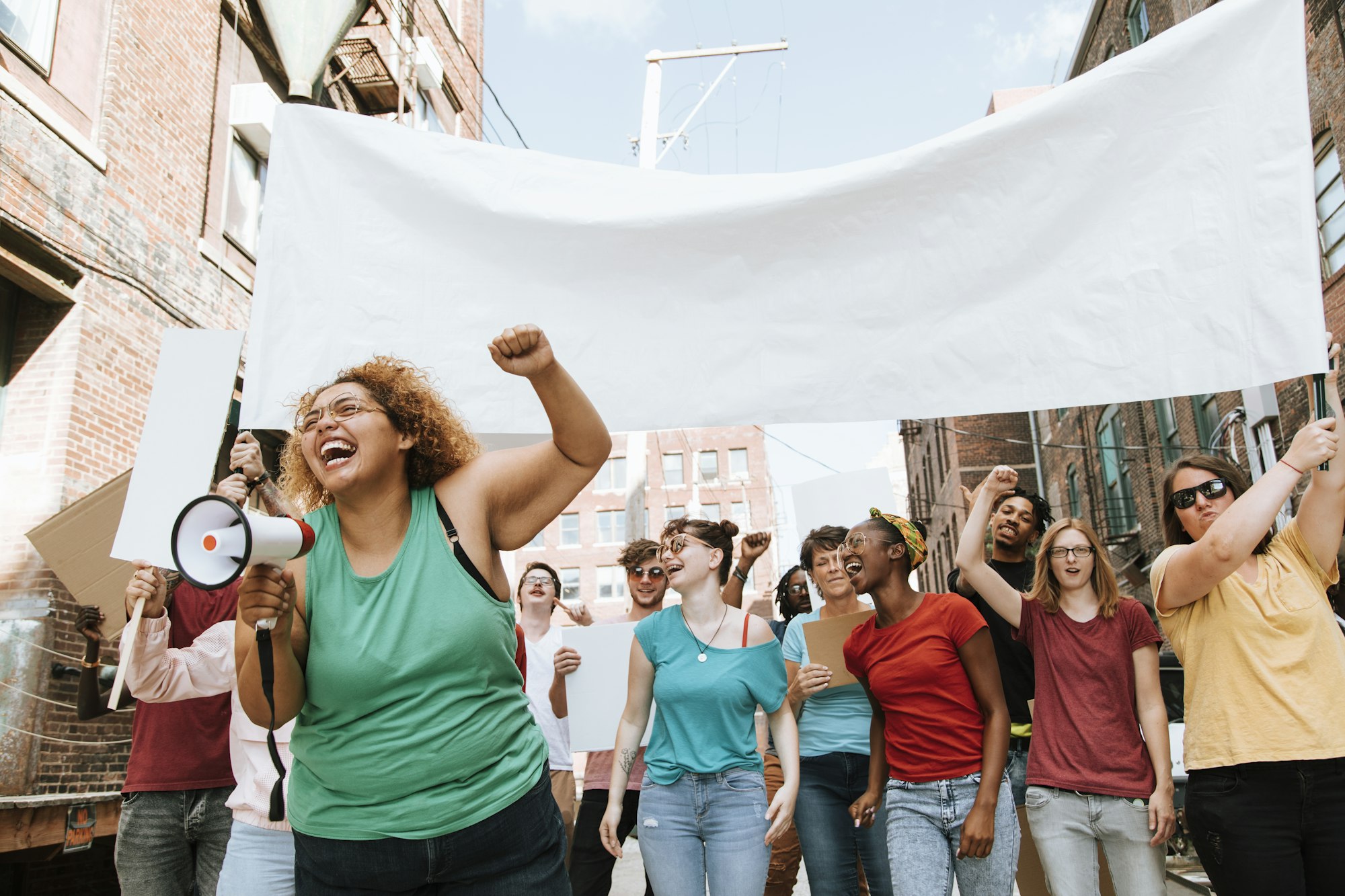 Feminists fighting for womens rights